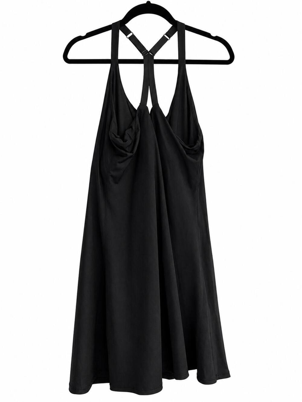Halara Black Racerback Athletic Dress with Built In Shorts Size 1X EUC - Picture 3 of 6